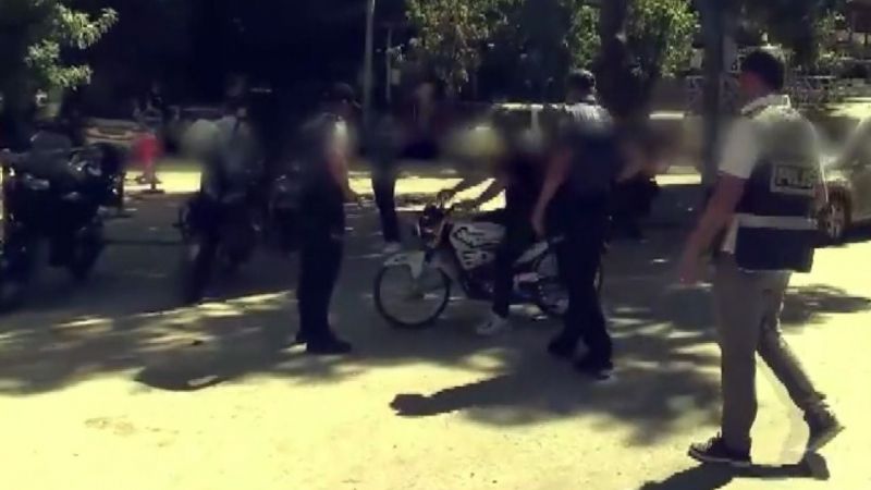 Çalıntı motosiklet denetimi yapıldı