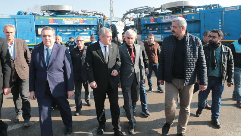 Beyazgül’den ŞUSKİ ekiplerine ziyaret