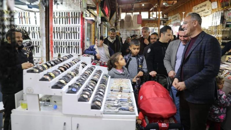Kuş'tan esnafa ziyaret