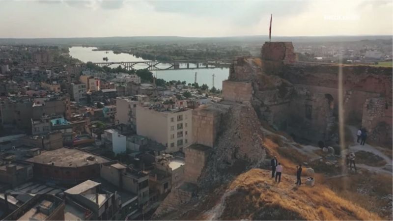 O kale de depremde hasar gördü