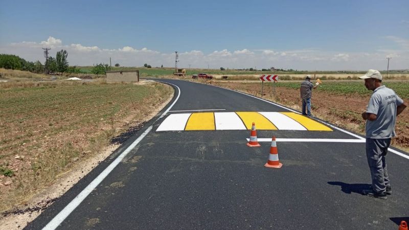 Büyükşehir’den güvenli sürüş için yol çizgisi