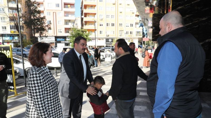 Canpolat ve Açanal’dan esnaflara ziyaret