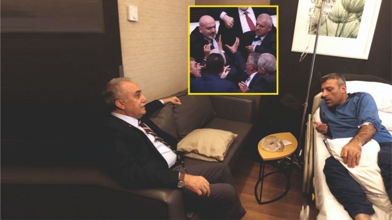 Fakıbaba'dan bıçaklı saldırıya uğrayan Yılmaz'a ziyaret
