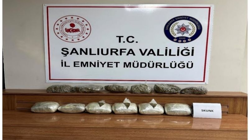Araçta 6 kilo Skunk ele geçirildi