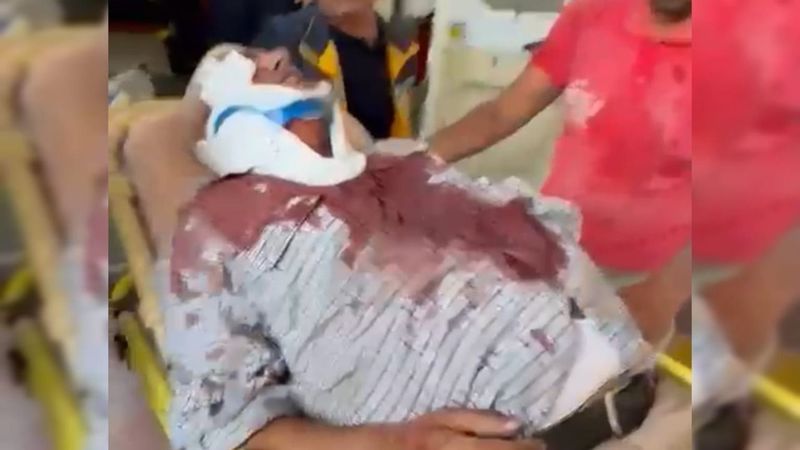 Kamyonun altında kalan sürücünün yaşam mücadelesi