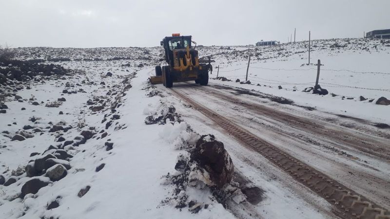 Karacadağ yolu trafiğe açıldı