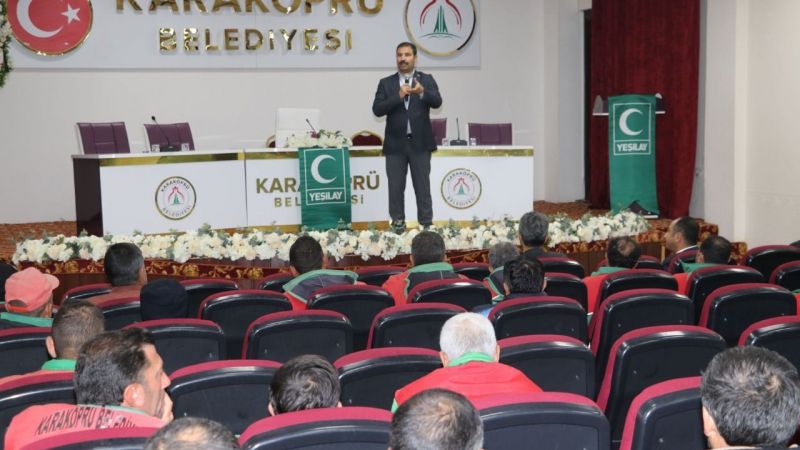 Belediye çalışanlarına uyuşturucuyla mücadele anlatıldı