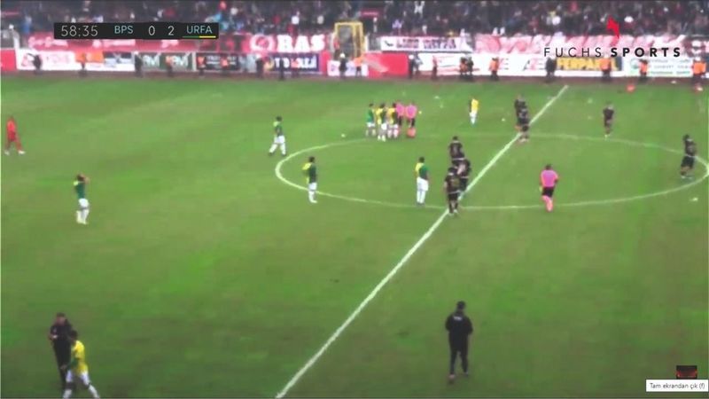 Urfaspor maçı yarıda kaldı