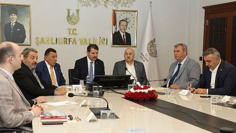 MHP'li heyet, deprem için Şanlıurfa'da
