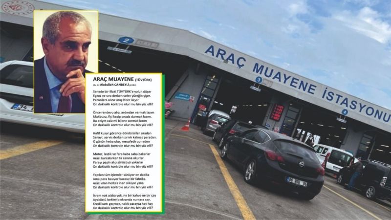 Canbeyli, 'Araç muayene soygunu'nu şiir konusu yaptı