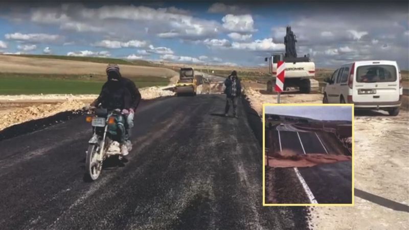 O yol trafiğe açıldı