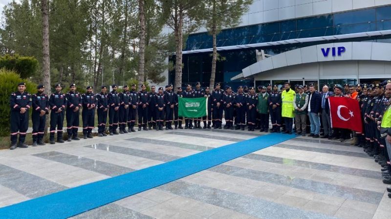Suudili ekip, memleketlerine uğurlandı
