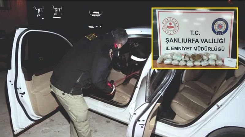 Şüphe üzerine durdurulmuşu! 12 kilo çıktı
