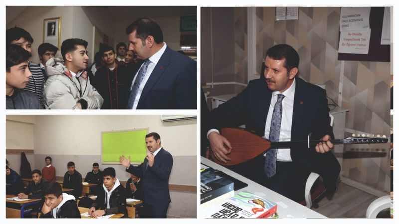 Ayhan, okul ziyaretlerini sürdürüyor