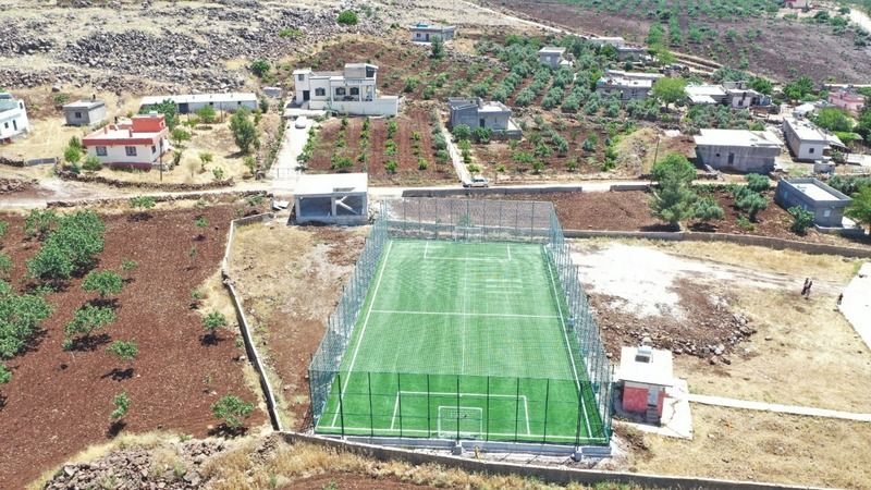 Otlukalan mahallesinde çocuklar semt sahasına kavuştu