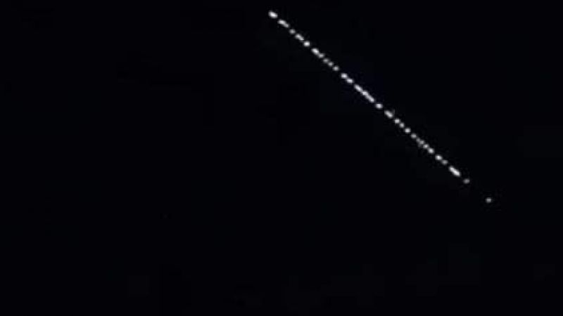 Urfa’da Starlink uydularının geçişi görüntülendi