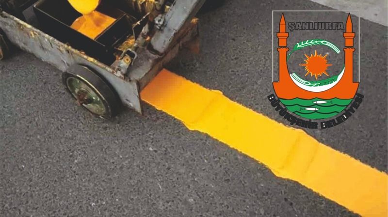 Yol çizgi boyası, cam küreciği ve tiner alım işi