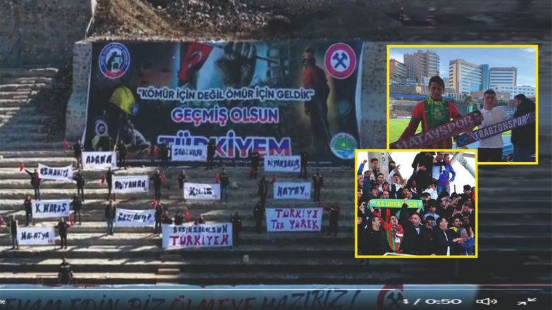 Taraftarların hareketleriyle tüyler diken diken oldu!