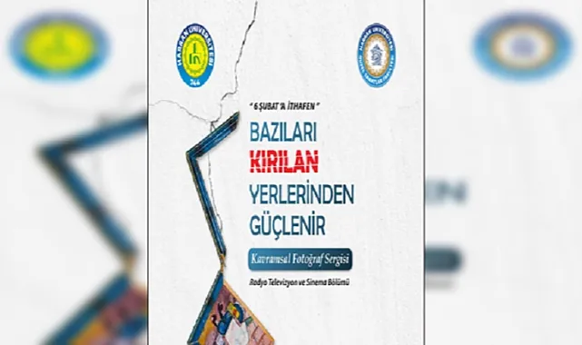 HRÜ'lü öğrenciler deprem temalı sergi düzenliyor