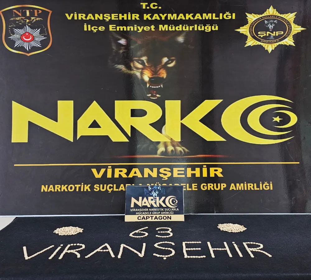 Viranşehir’de captagon hap ele geçirildi