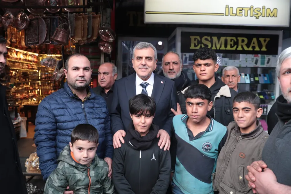 Beyazgül ve Cevheri’den esnaf ziyareti