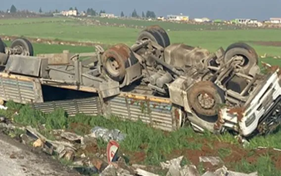 Suruç ölüm yolunda kaza: 1 yaralı