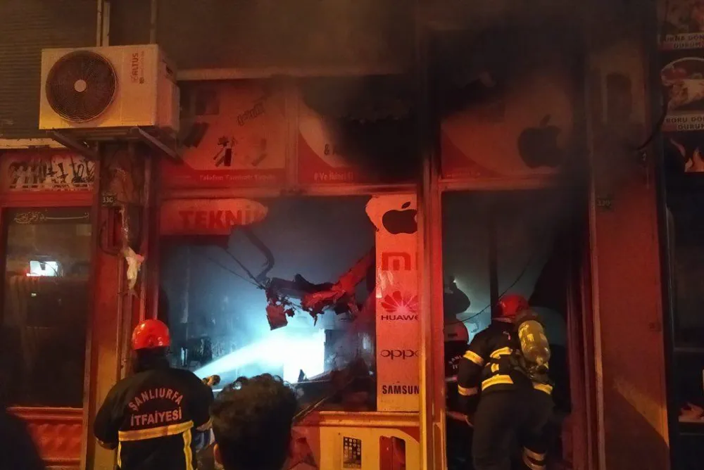 Eyyübiye’de iş yeri yangını