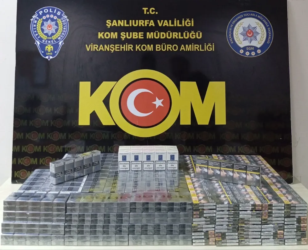 Viranşehir’de kaçak sigara operasyonu