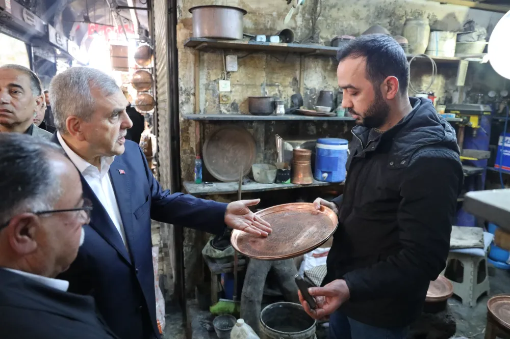 BEYAZGÜL, ESNAF DUASINA KATILDI