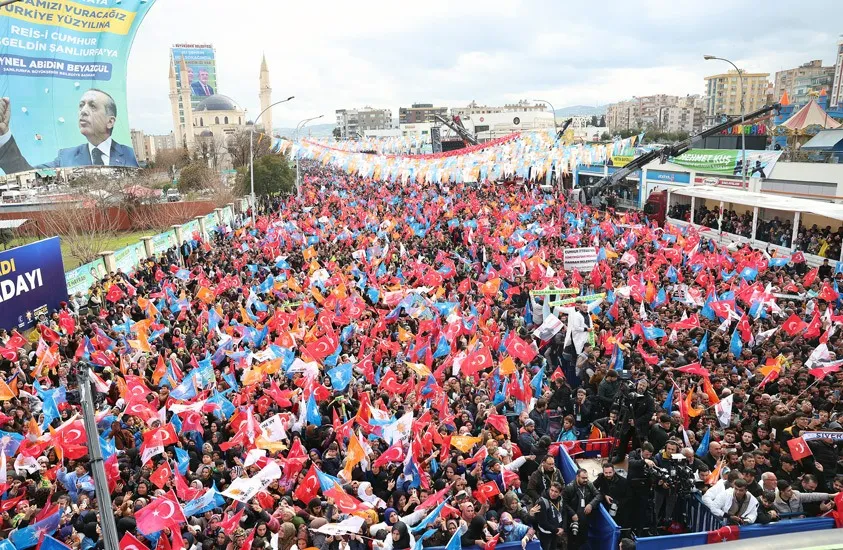 Erdoğan sevgisi yağmur, soğuk dinlemedi