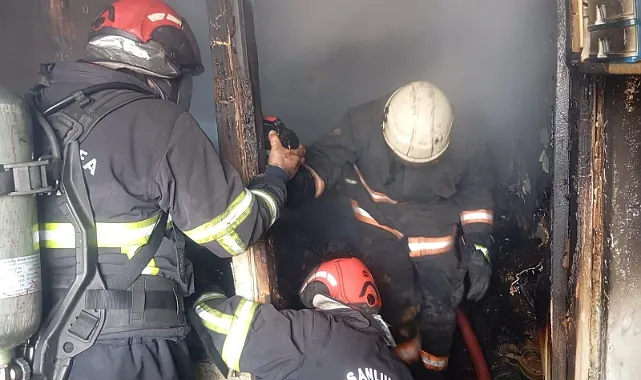 Haliliye'de korkutan yangın