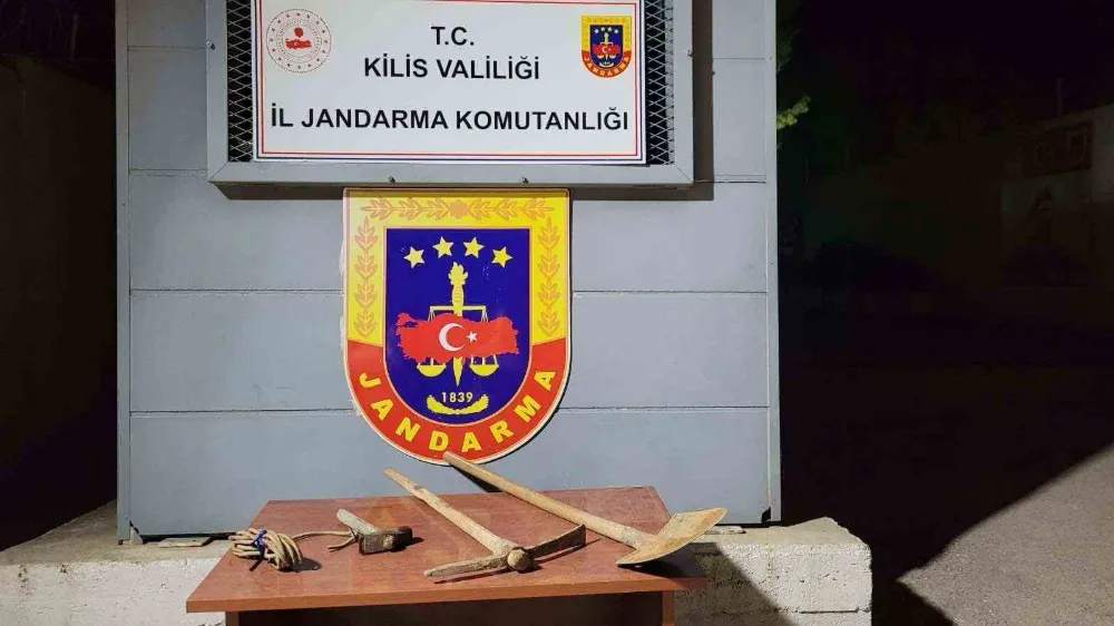 Kaçak kazı yapan zanlı suçüstü yakalandı