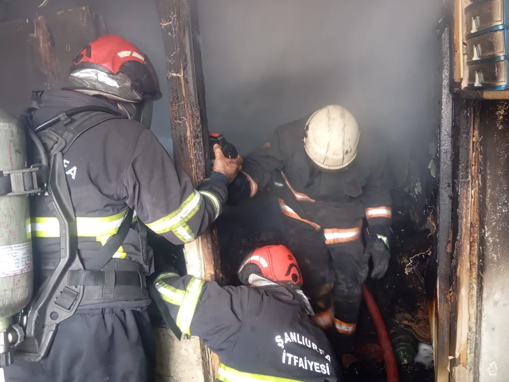 Urfa’da ev yangını: 1yaralı