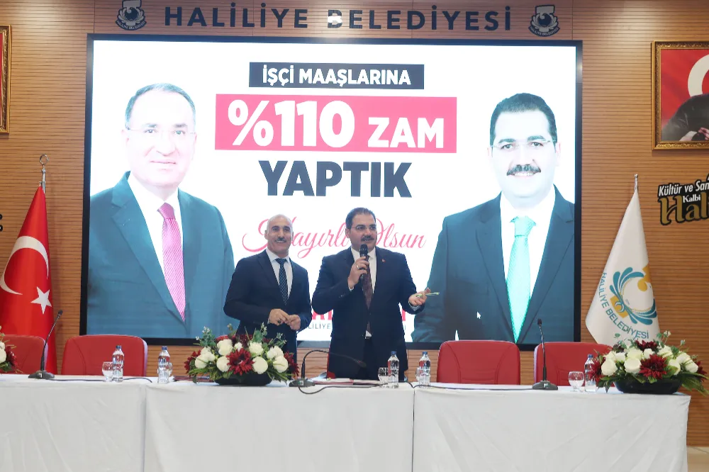 BAŞKAN CANPOLAT’TAN İŞÇİLERE YÜZDE 110 ZAM
