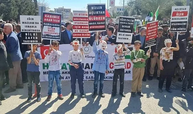 Balıklıgöl'de İsrail'e tepki yağdı