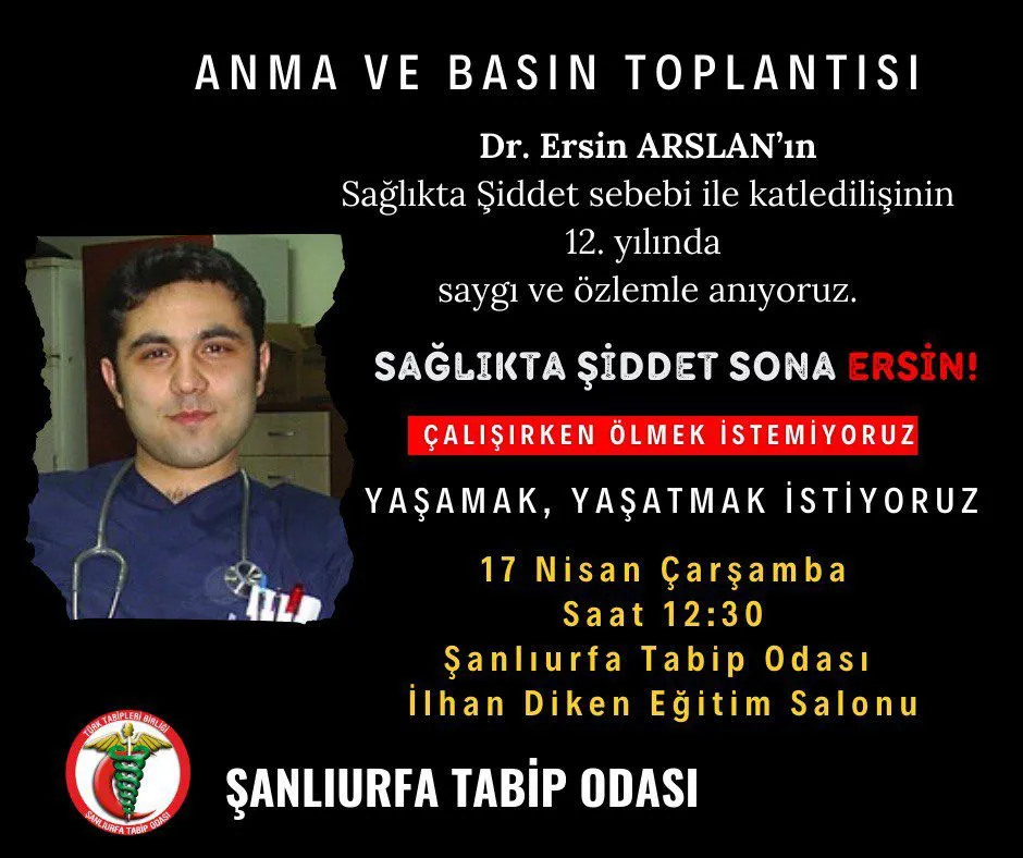 Dr. Ersin Arslan Urfa’da anıldı