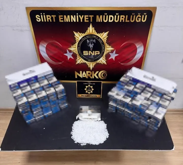266 gram metamfetamin uyuşturucu ele geçirildi, 1 şüpheli tutuklandı