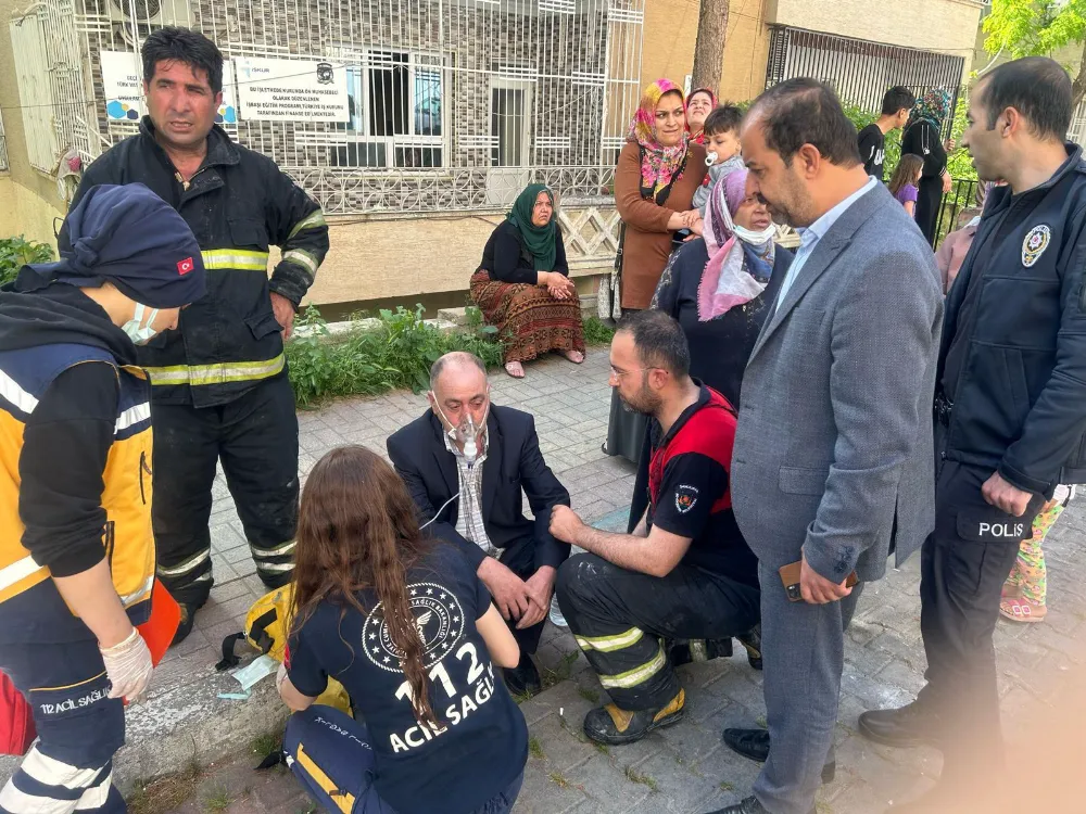 Urfa’da mesken yangını