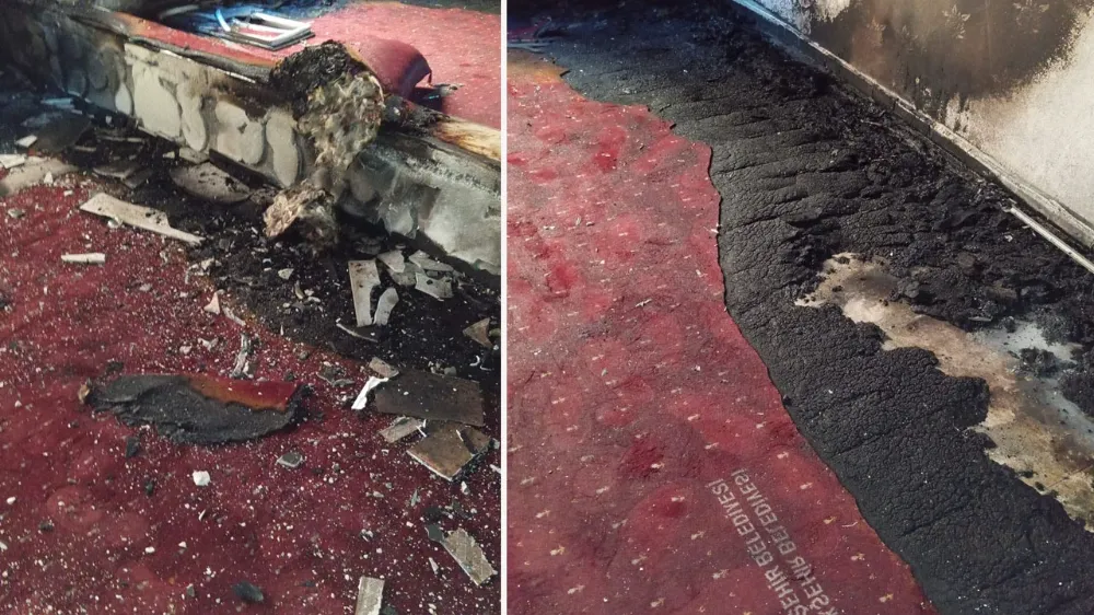 Urfa’da taziye evini kundakladılar