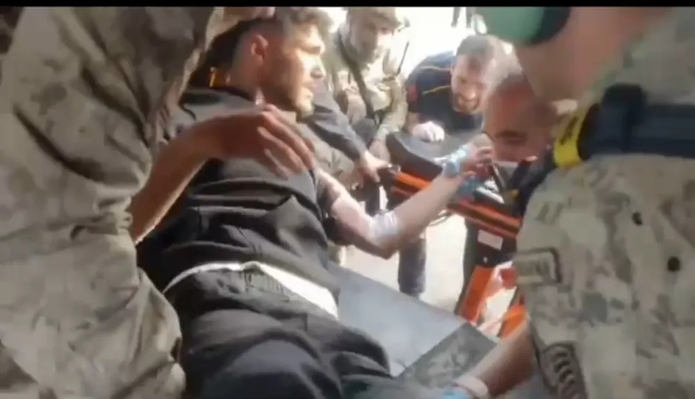 Pancar toplarken yılan soktu, askeri helikopterle sağlık ekiplerine teslim edildi