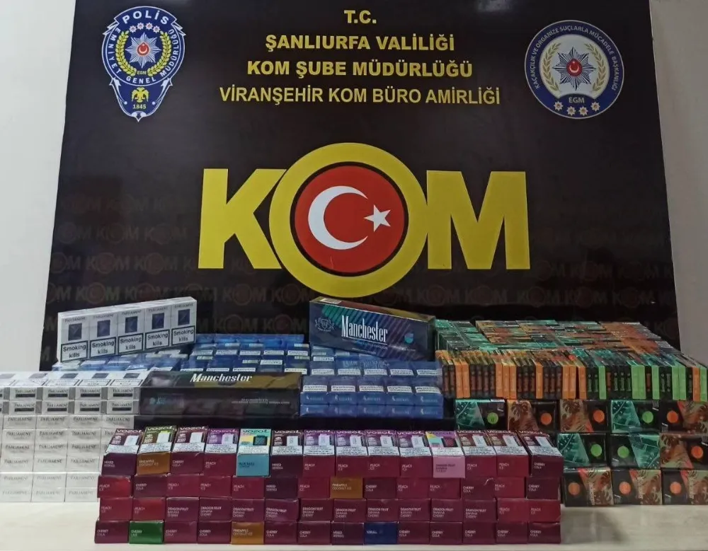 Viranşehir'de sigara operasyonu