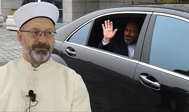 Ali Erbaş, Audi A8 makam aracına veda etti