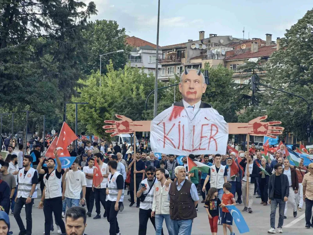 Gazze için yürüyüş düzenlendi