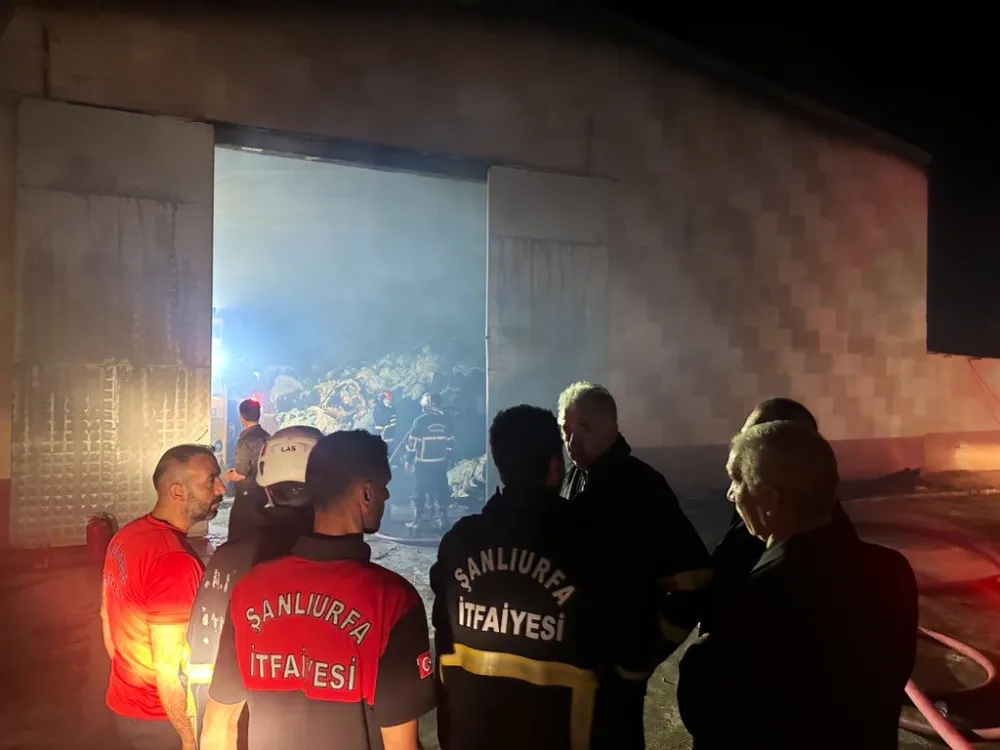 Urfa’da pamuk fabrikasında yangın