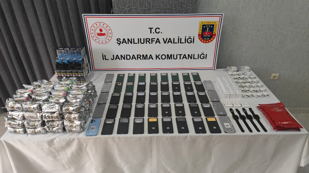 Piyasa değeri bir milyon TL olan gümrük kaçağı ürünlere el konuldu