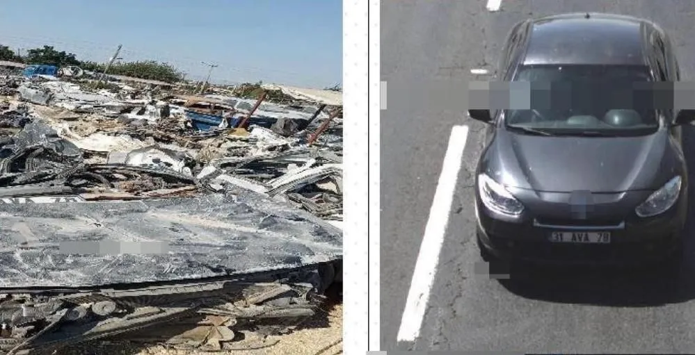 Depremde zarar gören otomobillere change işlemi yapan şüpheliler yakalandı