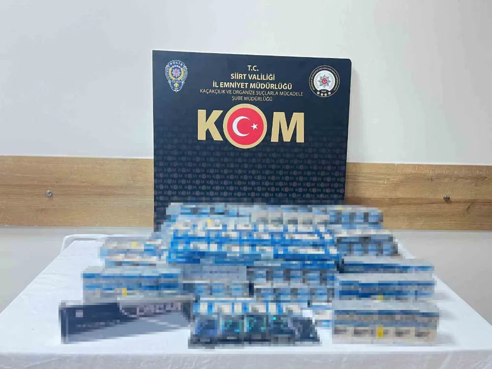 490 paket kaçak sigara ele geçirildi