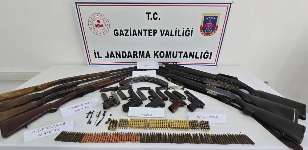 23 adet kaçak silah ele geçirildi