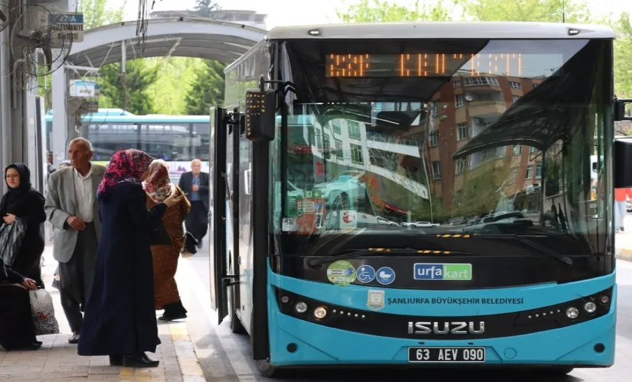 Urfa’da 4 gün boyunca ücretsiz ulaşım