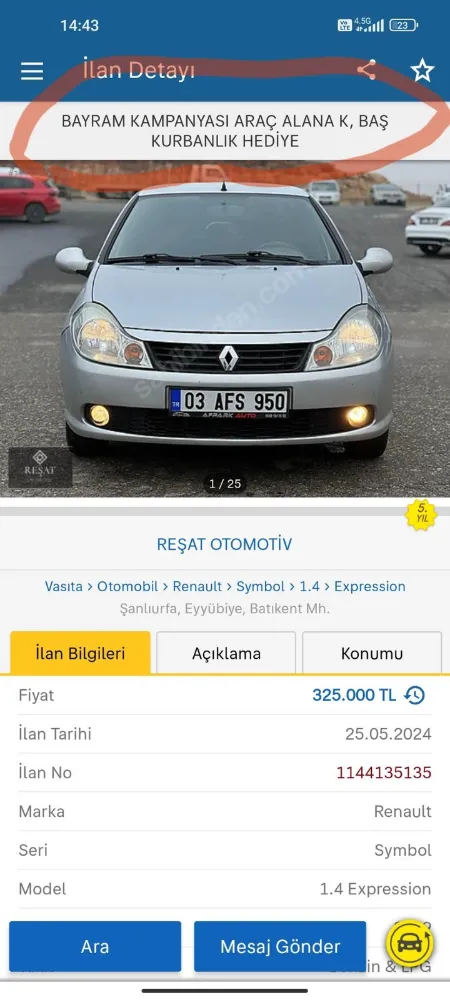 Aracını satmak için ilana öyle bir şey yazdı ki…